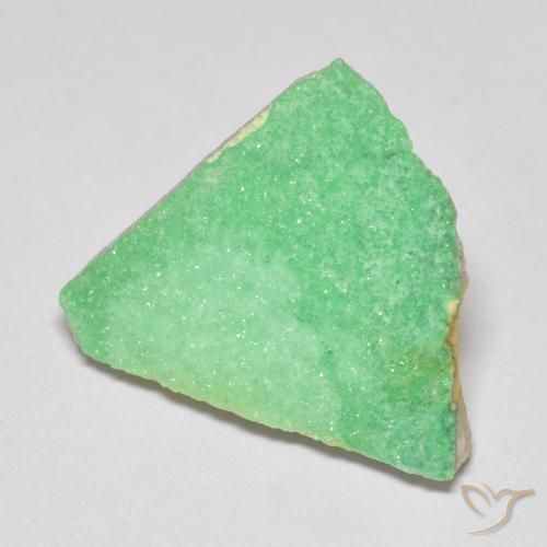 Variscito Druso Verde amarelado claro Natural 7.84ct, Chique, Opaco