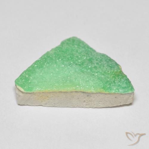 Variscito Druso Verde amarelado claro Natural 7.84ct, Chique, Opaco