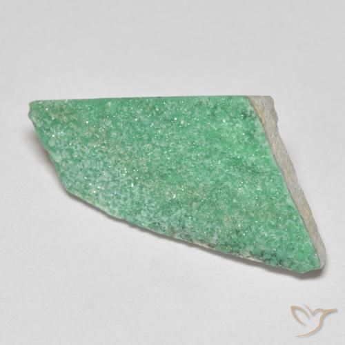Variscito Druso Verde médio Natural 8.04ct, Chique, Opaco