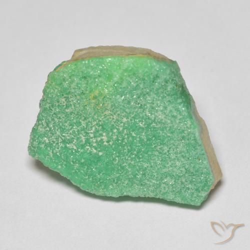 Variscito Druso Verde amarelado Natural 11.46ct, Chique, Opaco