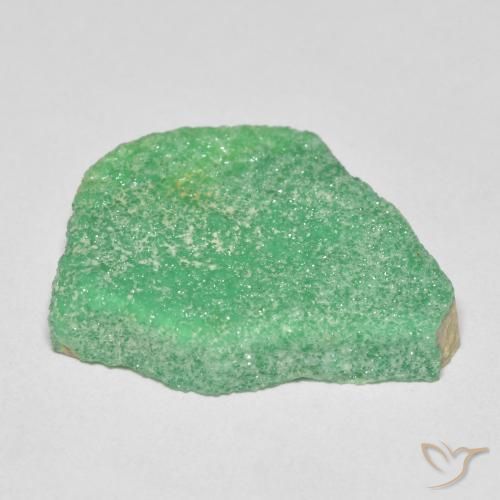 Variscito Druso Verde amarelado Natural 11.46ct, Chique, Opaco