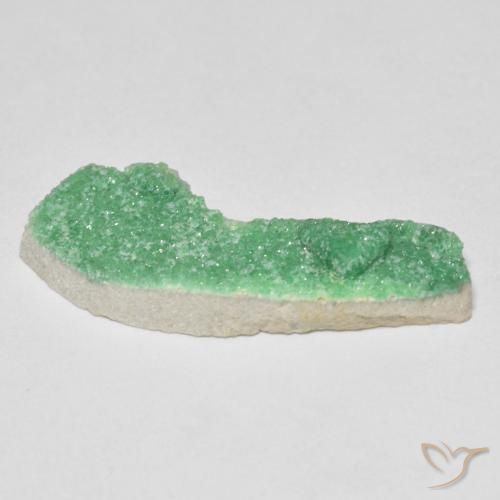 Variscito Druso Verde amarelado Natural 6.22ct, Chique, Opaco