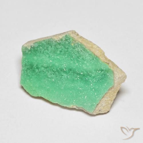 Variscito Druso Menta verde Natural 7.10ct, Chique, Opaco