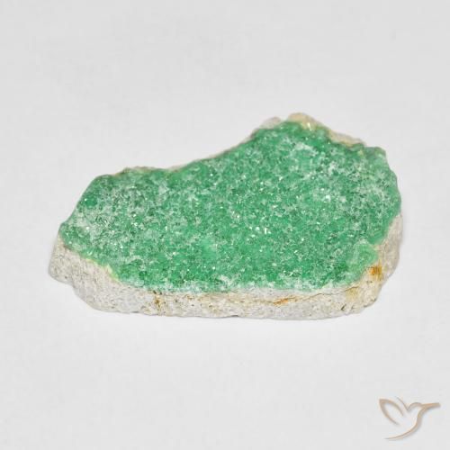 Variscito Druso trevo verde Natural 6.19ct, Chique, Opaco