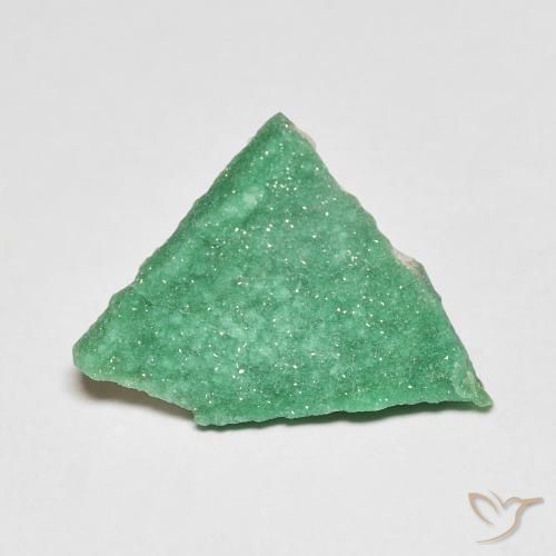 Variscito Druso Manjericão Verde Claro Natural 3.67ct, Forma extravagante, Opaco