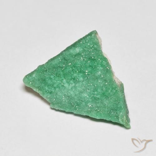 Variscito Druso Manjericão Verde Claro Natural 3.67ct, Forma extravagante, Opaco