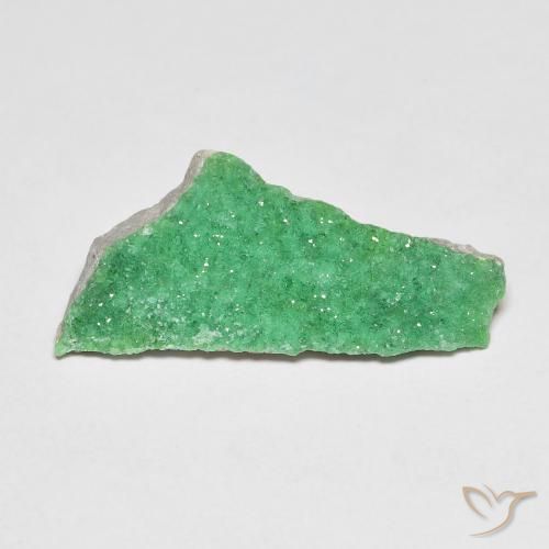 Variscito Druso Verde amarelado Natural 5.40ct, Chique, Opaco