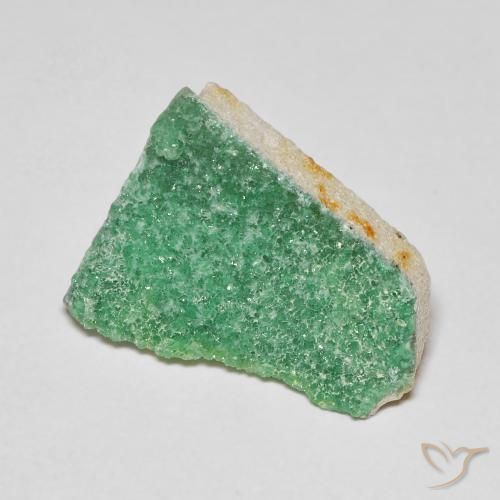 Variscito Druso trevo verde Natural 4.25ct, Chique, Opaco