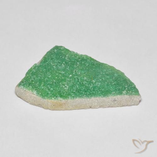 Variscito Druso Verde médio Natural 6.95ct, Chique, Opaco