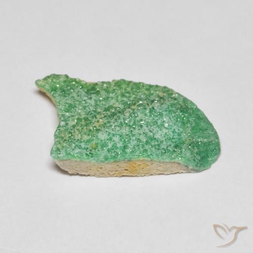 Variscito Druso trevo verde Natural 4.40ct, Chique, Opaco