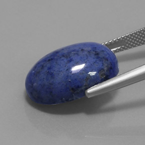 Quartzo Dumortierita Azul Natural 13.90ct, oval, Opaco