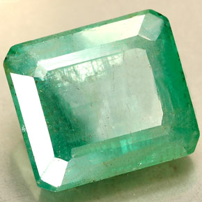 Esmeralda verde natural 7,12ct, corte esmeralda, SI-I1
