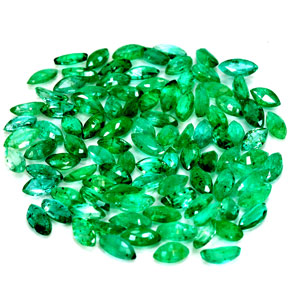 Pedras preciosas de esmeralda verde natural de  ct, marquise, SI