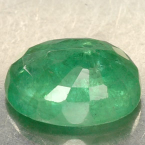 Esmeralda verde natural 1,30ct, corte oval, SI-I1