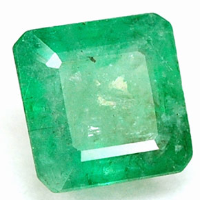 Esmeralda verde natural 0,63ct, corte esmeralda, I1