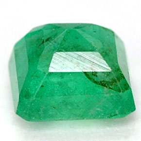Esmeralda verde natural 0,63ct, corte esmeralda, I1