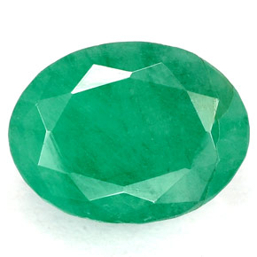 Esmeralda verde natural 3,26ct, corte oval, SI-I1