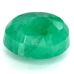 Esmeralda verde natural 3,26ct, corte oval, SI-I1
