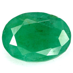 Esmeralda verde natural 3,22ct, corte oval, I1