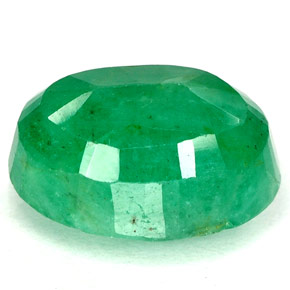 Esmeralda verde natural 3,22ct, corte oval, I1
