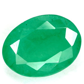 Esmeralda verde natural 3,33ct, corte oval, SI-I1