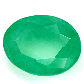 Esmeralda verde natural 3,33ct, corte oval, SI-I1