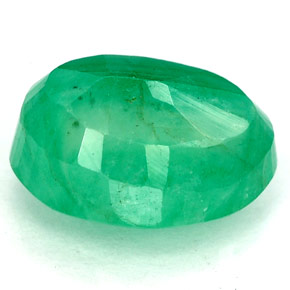 Esmeralda verde natural 3,33ct, corte oval, SI-I1