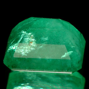 Esmeralda verde natural 1,89ct, corte esmeralda, I1