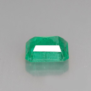 Esmeralda verde natural 1,24ct, corte esmeralda, I1