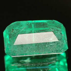 Esmeralda verde natural 1,62ct, corte esmeralda, SI-I1