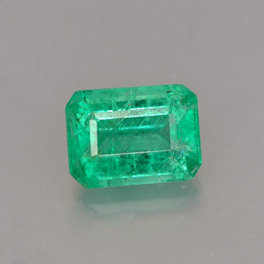 Esmeralda verde natural 1,10ct, corte esmeralda, SI-I1