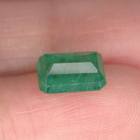 Esmeralda verde natural 1,63ct, corte esmeralda, I1