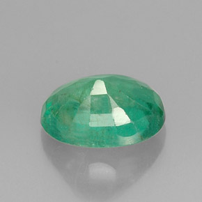 Esmeralda verde natural 1,23ct, corte oval, I1