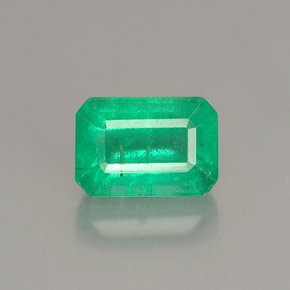 Esmeralda verde natural 1,19ct, corte esmeralda, SI-I1