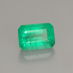 Esmeralda verde natural 1,19ct, corte esmeralda, SI-I1