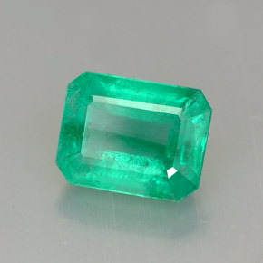 Esmeralda verde natural 1,68ct, corte esmeralda, I1