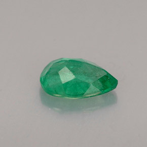 Esmeralda verde natural 0,48ct, formato de pêra, SI-I1
