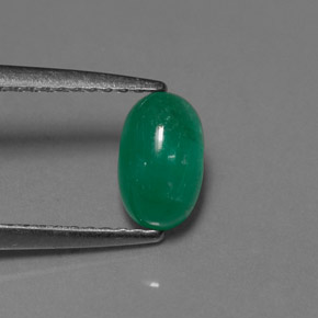Esmeralda verde natural 0,90ct, transparente, transparente/translúcido