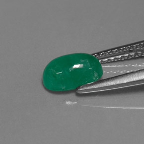 Esmeralda verde natural 0,90ct, transparente, transparente/translúcido