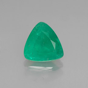 Esmeralda verde natural 1,16ct, trillion, I1