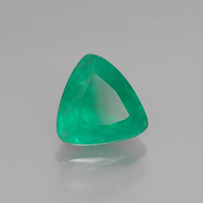 Esmeralda verde natural 1,16ct, trillion, I1