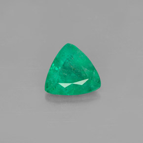 Esmeralda verde natural 0,61ct, trillion, SI-I1