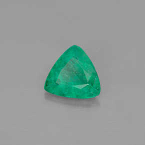 Esmeralda verde natural 0,61ct, trillion, SI-I1