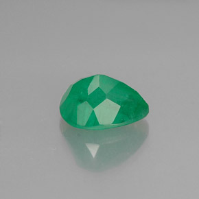 Esmeralda verde natural 1,00ct, formato de pêra, SI-I1