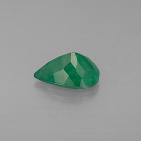 Esmeralda verde natural 0,91ct, formato de pêra, I1