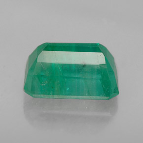 Esmeralda verde natural 1,93ct, corte esmeralda, I1