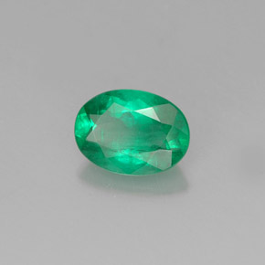 Esmeralda verde natural 0,83ct, corte oval, SI-I1