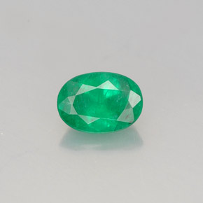 Esmeralda verde natural 0,77ct, corte oval, SI-I1