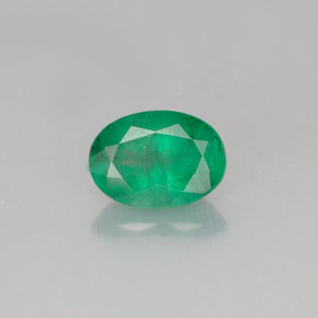Esmeralda verde natural 0,72ct, corte oval, SI-I1