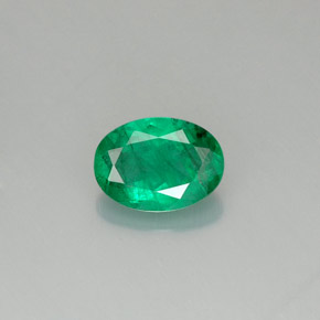 Esmeralda verde natural 0,71ct, corte oval, SI-I1